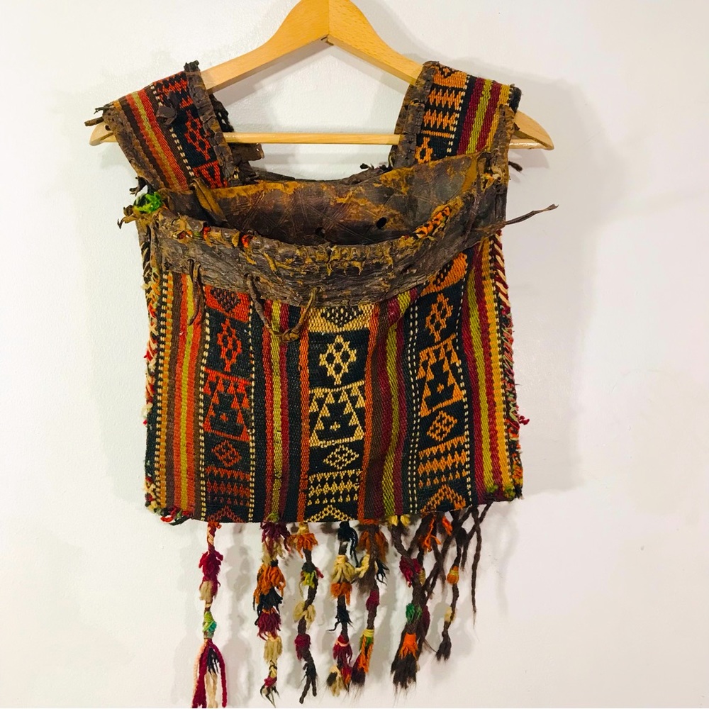 Antique hand made unisex hipster bag - Picture 7 of 16